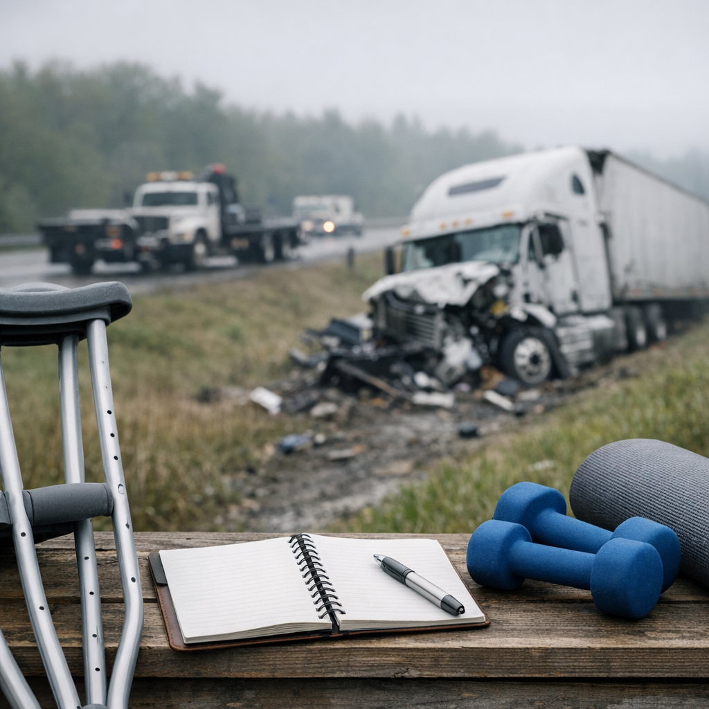 adapting goals recovery illustration for Adapting Goals: Thriving in Recovery After a Truck Accident