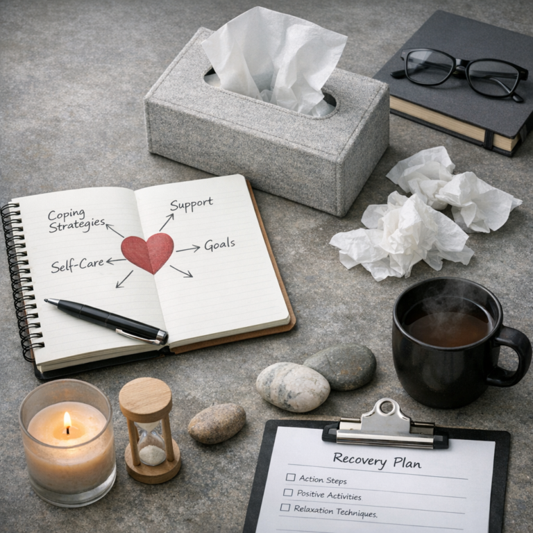 Illustration of Emotional Recovery Planning: Navigating Mental and Emotional Strain