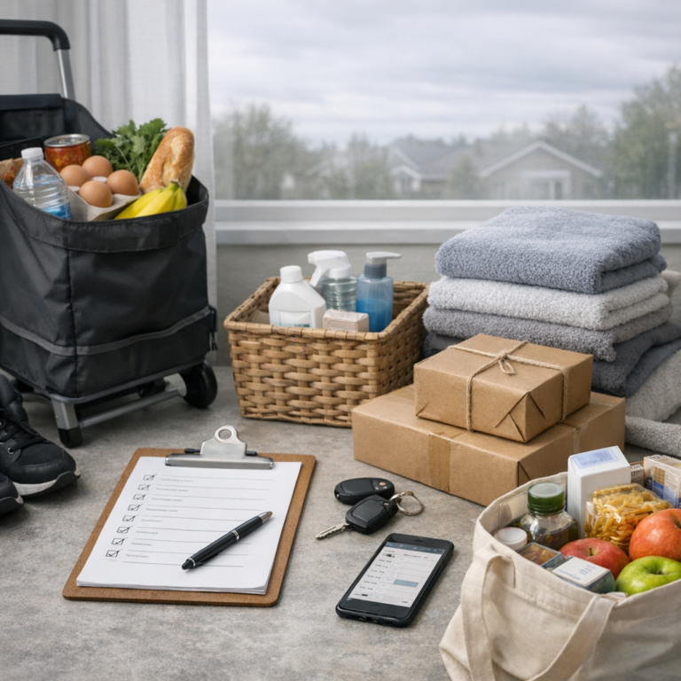 Illustration of Errand Management Recovery: Effortlessly Conquer Post-Injury Challenges