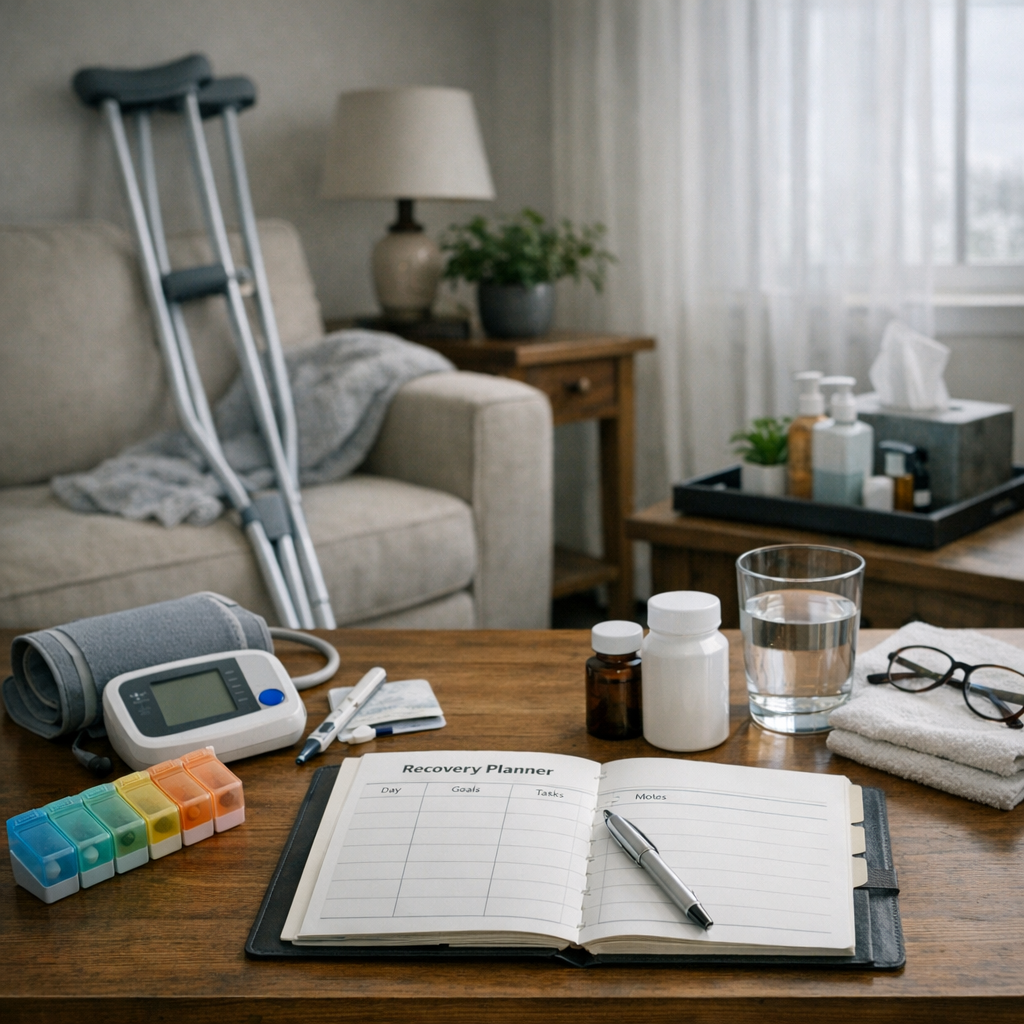 Illustration of Home Care Recovery Planning: A Path to Well-being