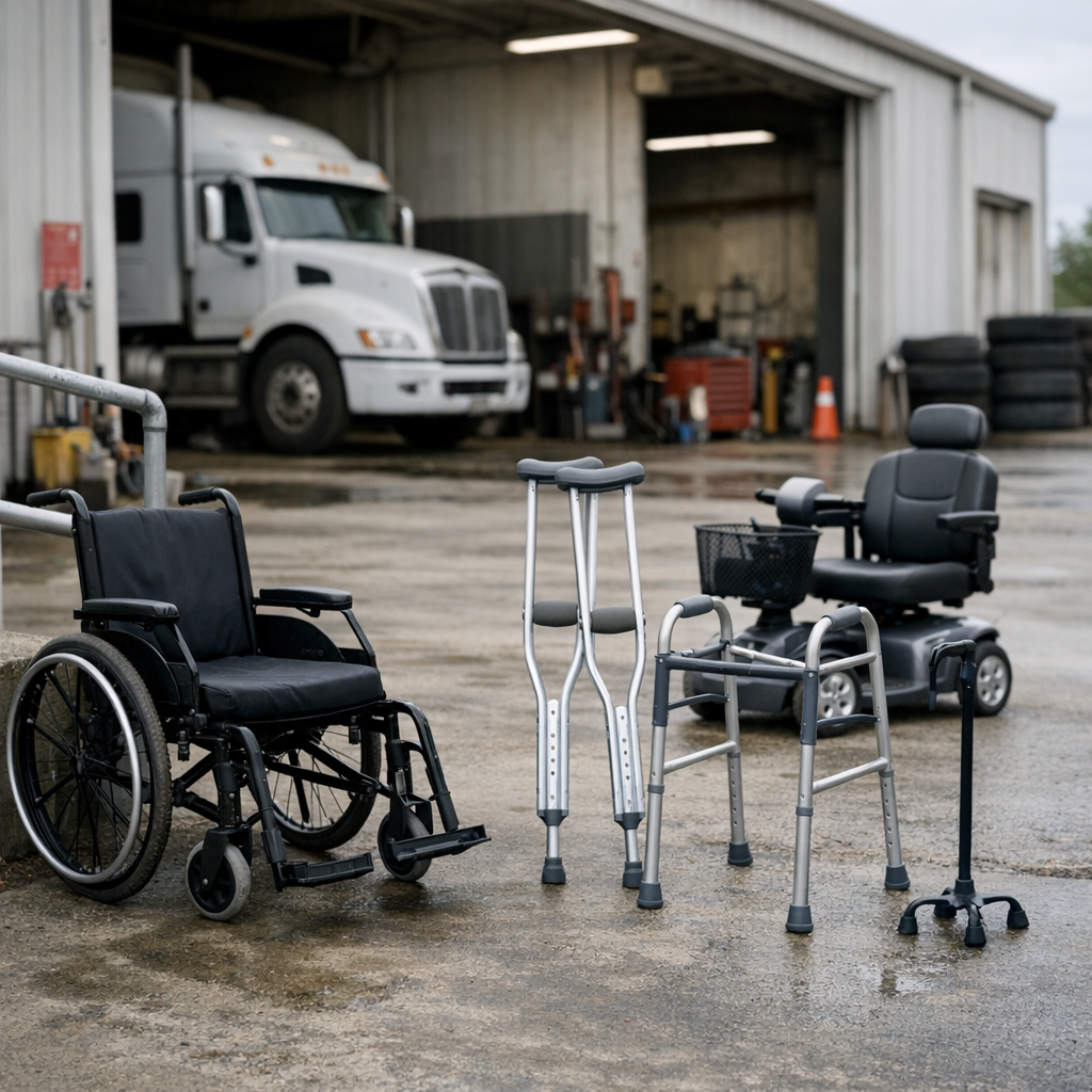 Illustration of Long Term Mobility Adjustments: Overcoming Truck Injury Challenges