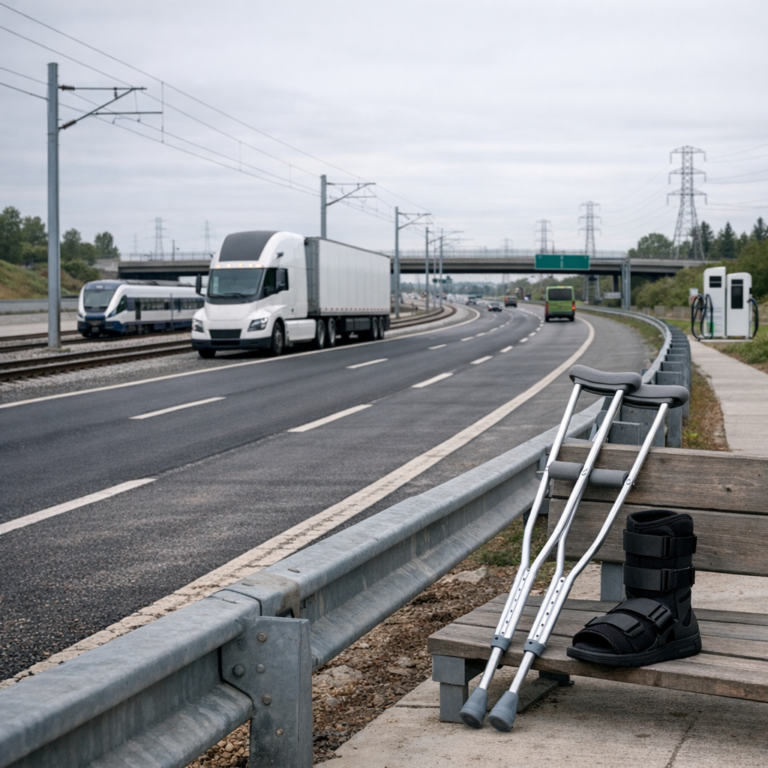transportation changes recovery illustration for Long Term Transportation Changes: Recovery After Truck Injuries