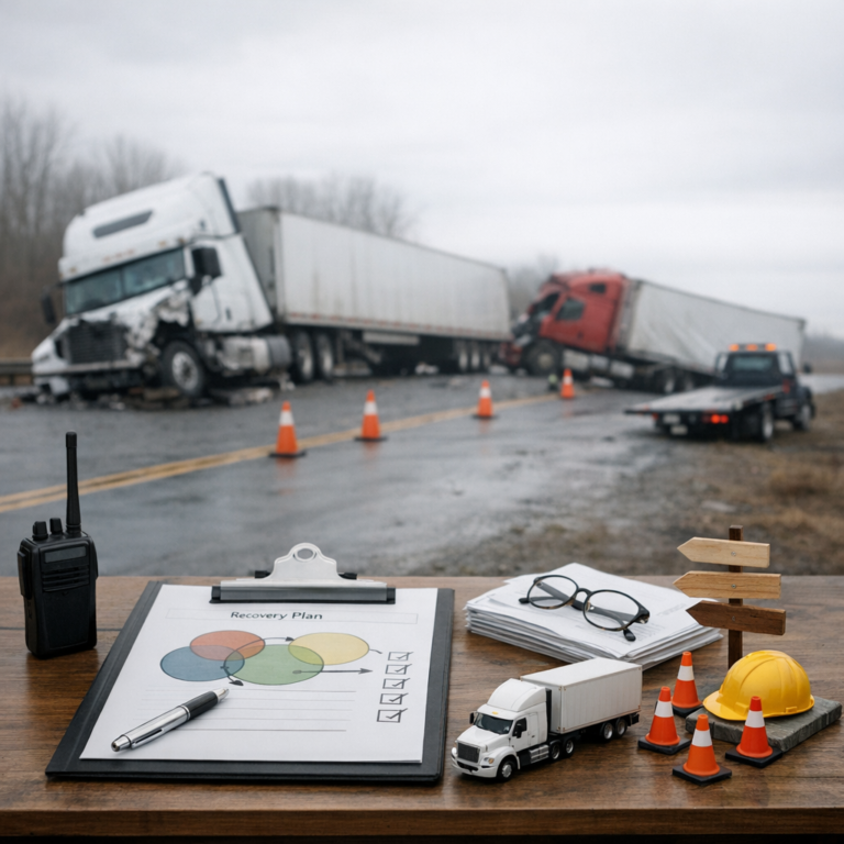 Illustration of Recovery Goal Coordination After Truck Accidents