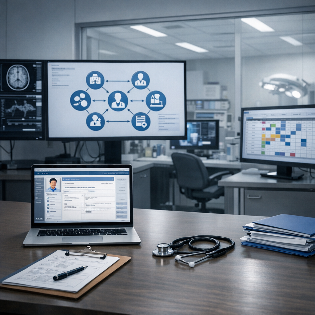 Illustration of Seamless Synergy: Mastering Hospital Specialist Coordination