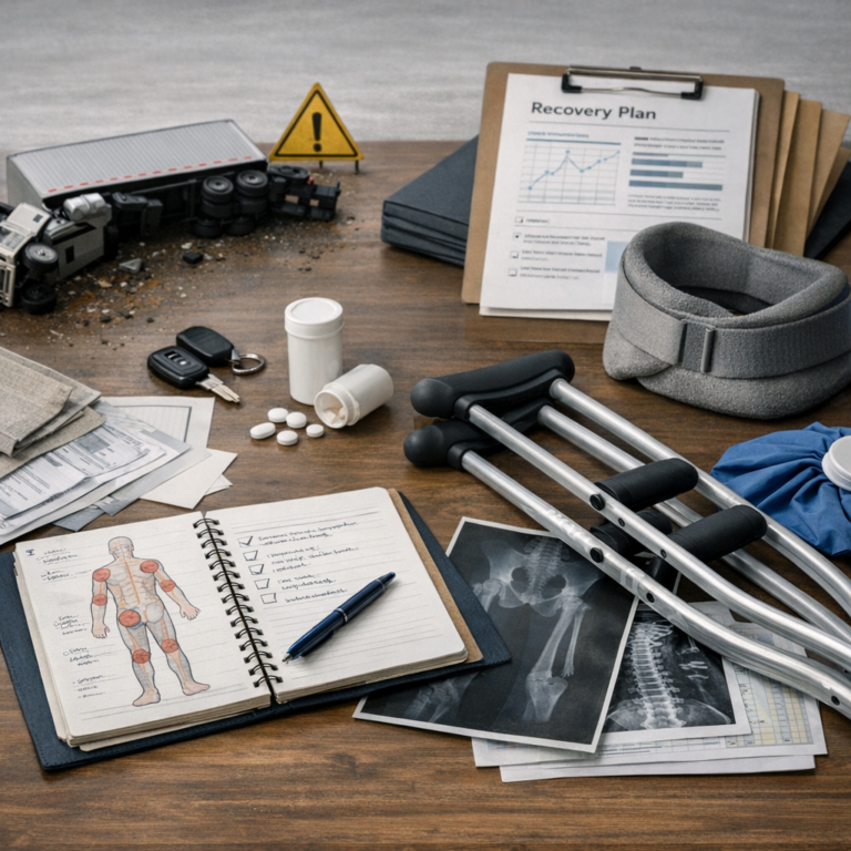 Illustration of Severe Injury Recovery Planning for Truck Accidents