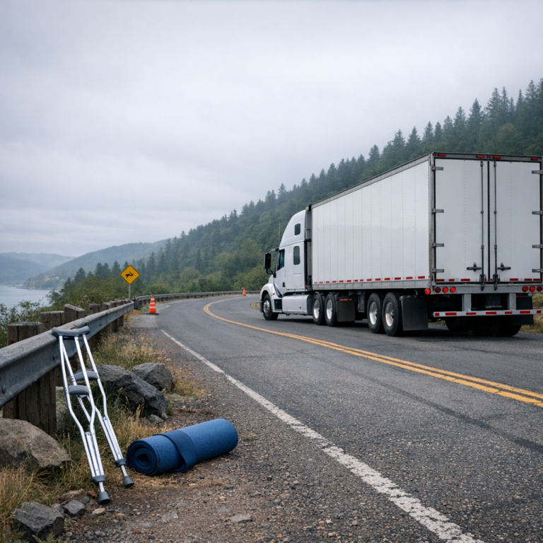 managing long recovery truck illustration for Steering Through Healing: Mastering the Long Recovery Journey