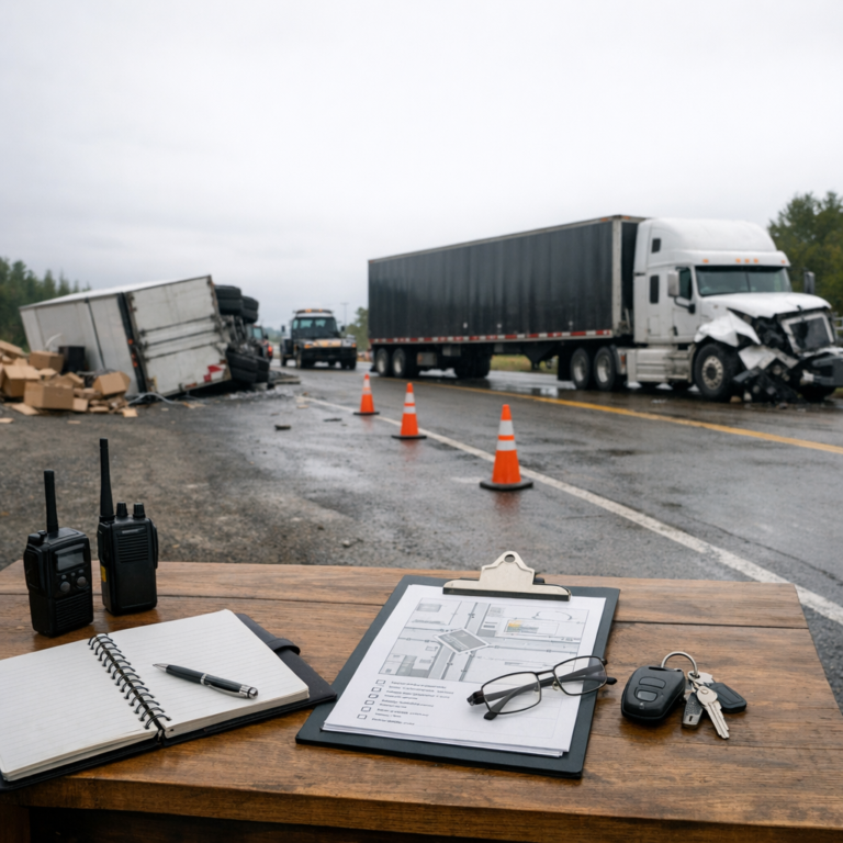 Illustration of Strategic Early Recovery Planning Steps Following Truck Accidents