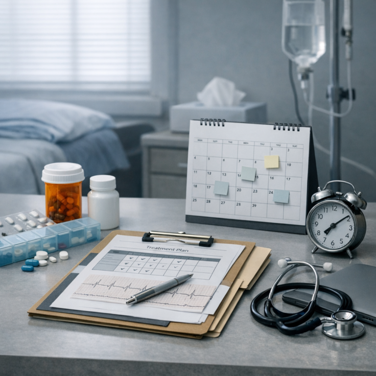 Illustration of Treatment Interruption Coordination: Navigating Post-Treatment Challenges