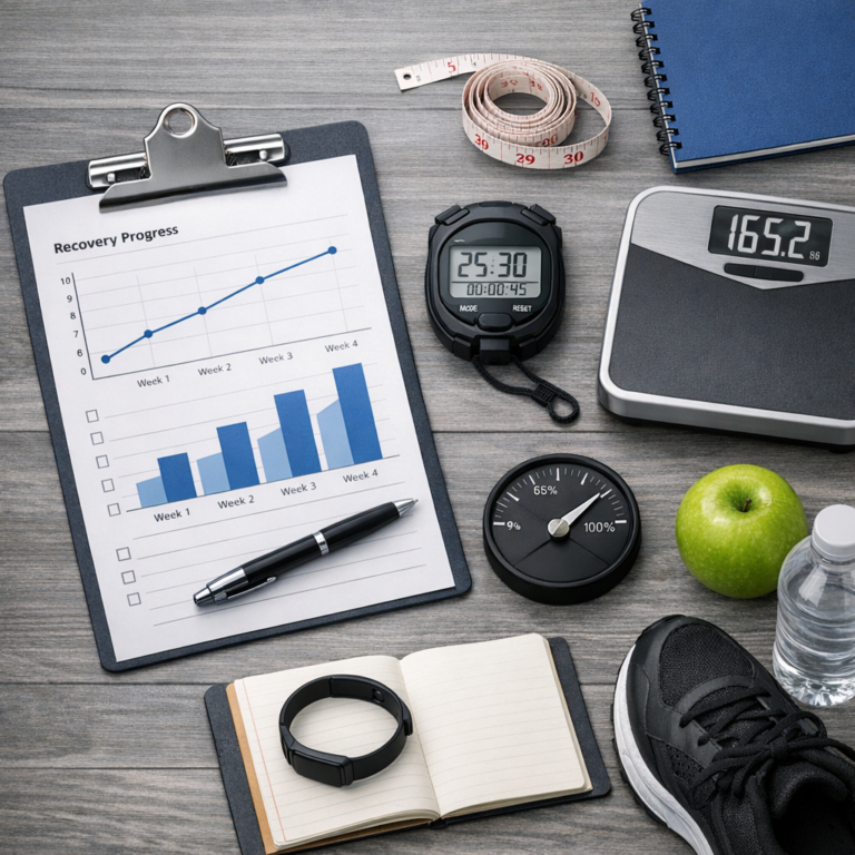 measuring recovery progress illustration for Unlocking Success: How Do People Measure Recovery Progress