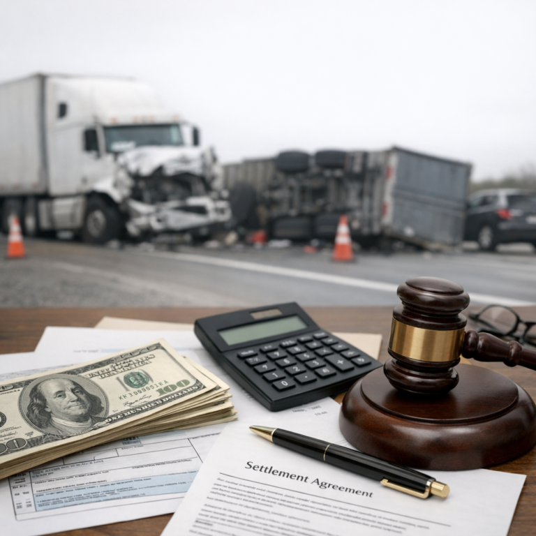 taxable settlement truck accident illustration for Are Truck Accident Settlements Taxable?