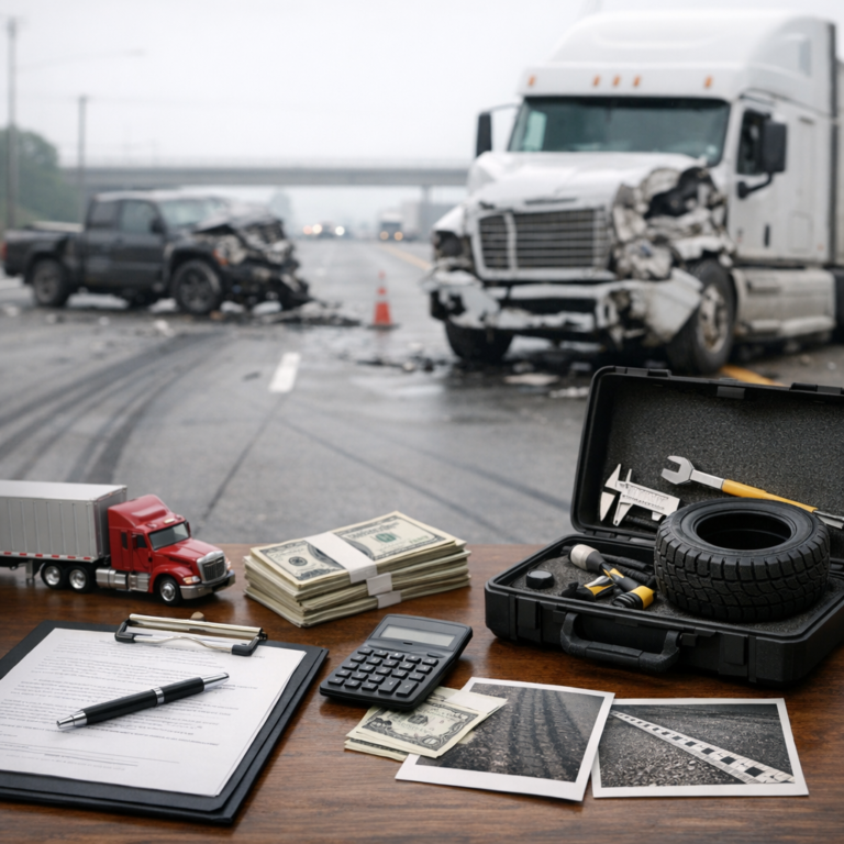 expert testimony compensation truck accident illustration for How Expert Testimony Impacts Truck Accident Compensation