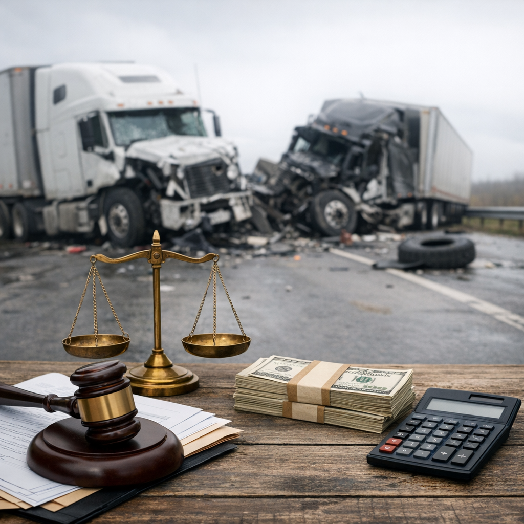 permanent injury settlement truck accident illustration for How Permanent Injuries Affect Settlement Value in Truck Accidents