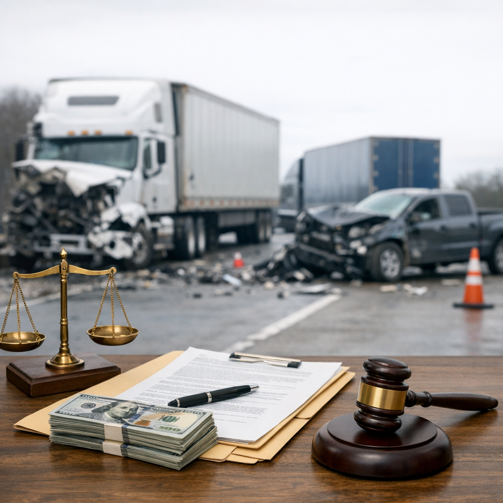 mediation settlement truck accident illustration for How Settlement Mediation Affects Compensation in Truck Accidents