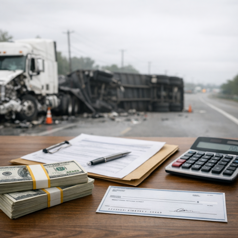 settlement payout process truck accident illustration for How Settlement Payouts Are Processed After Truck Accident Cases