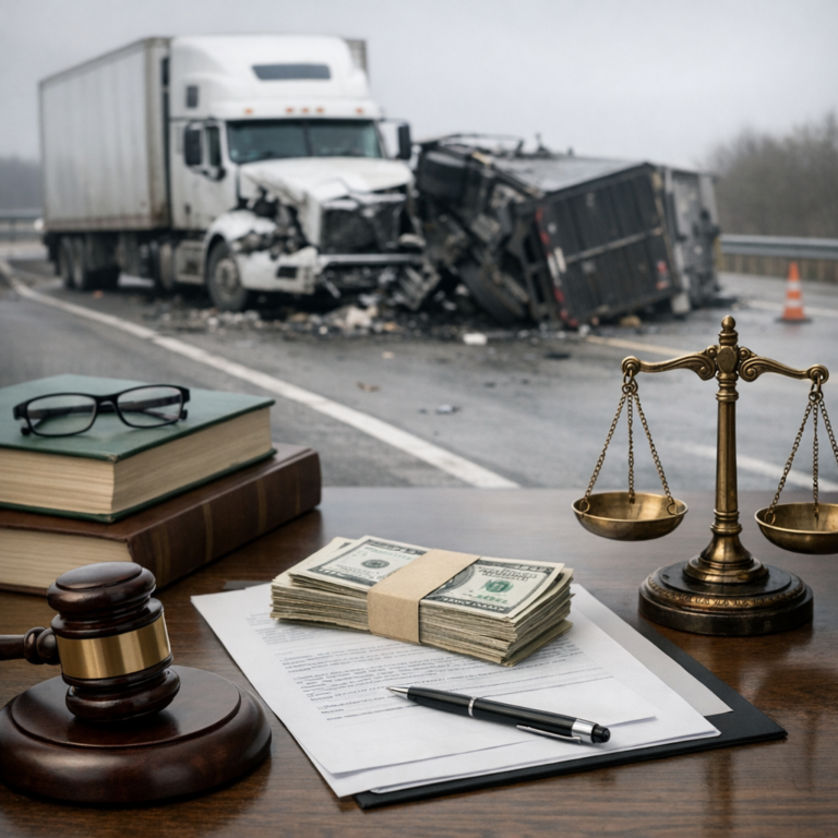 state laws settlement truck accident illustration for How State Laws Shape Settlement Amounts in Truck Accident Cases