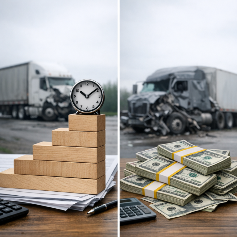 Illustration of How Structured Payments Differ from Lump Sum in Truck Accident Settlements: Structured vs Lump Sum Truck Acci