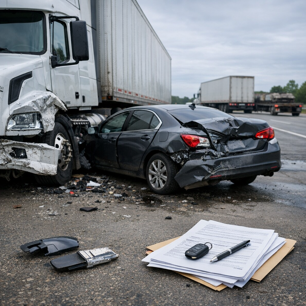partial fault settlement truck accident illustration for What Happens If You Are Partially at Fault in a Truck Accident Settl