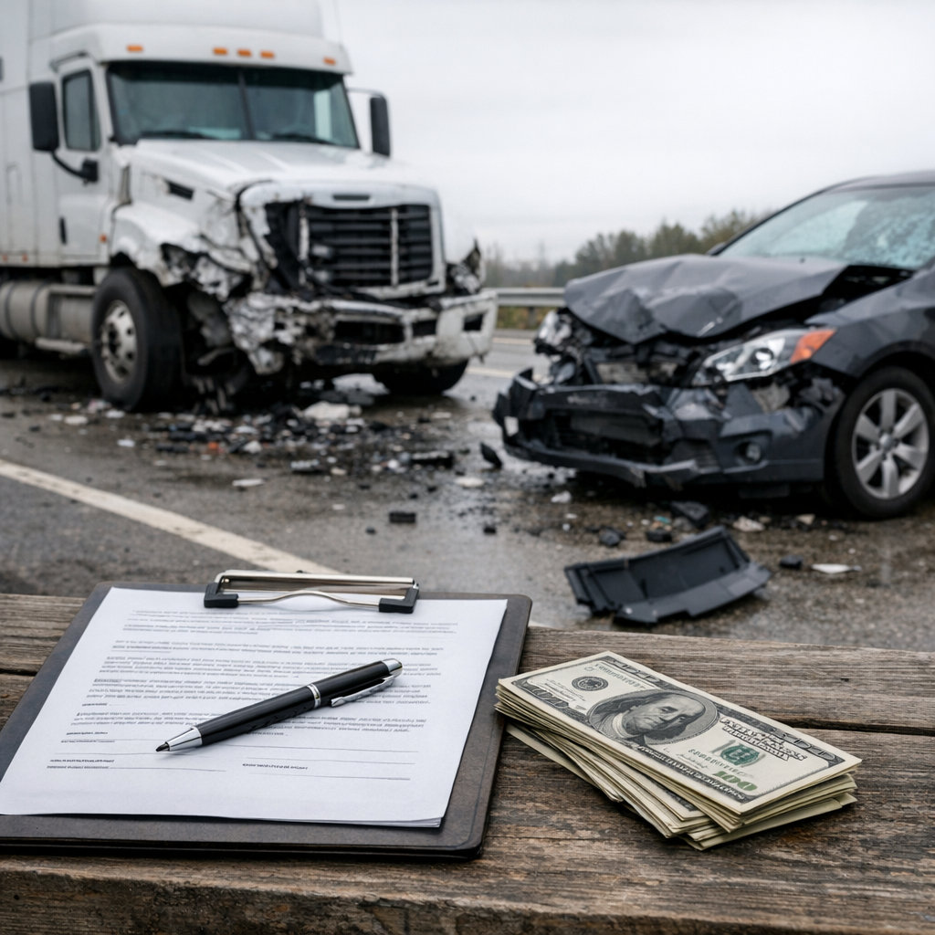 reject settlement truck accident illustration for What Happens If You Reject a Truck Accident Settlement