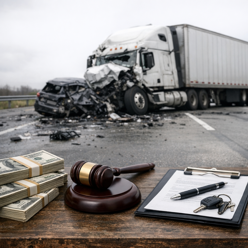 high value settlement truck accident illustration for What Is a High Value Settlement in Truck Accident Cases?