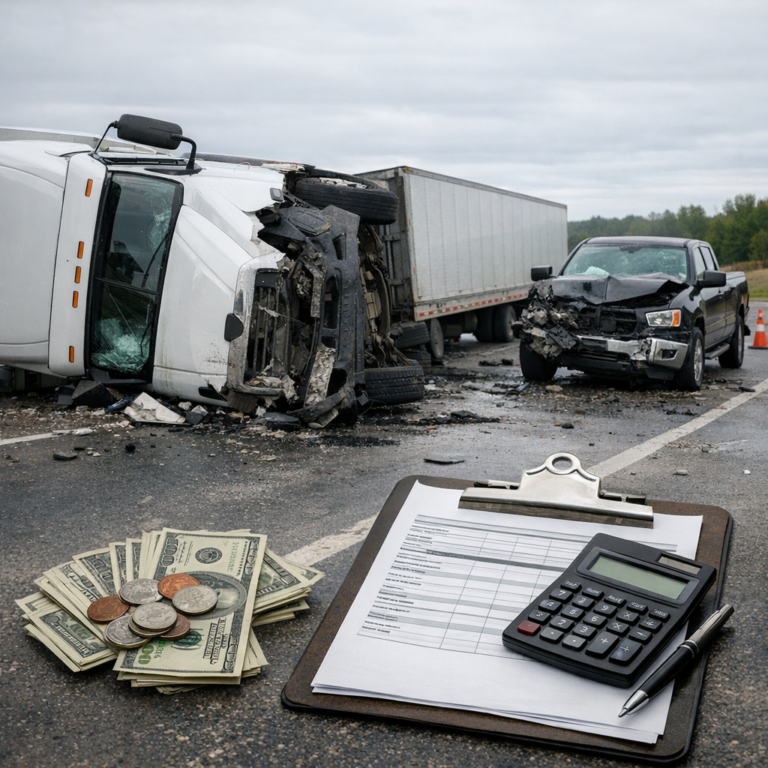 claim valuation truck accident illustration for What is Claim Valuation in Truck Accident Cases