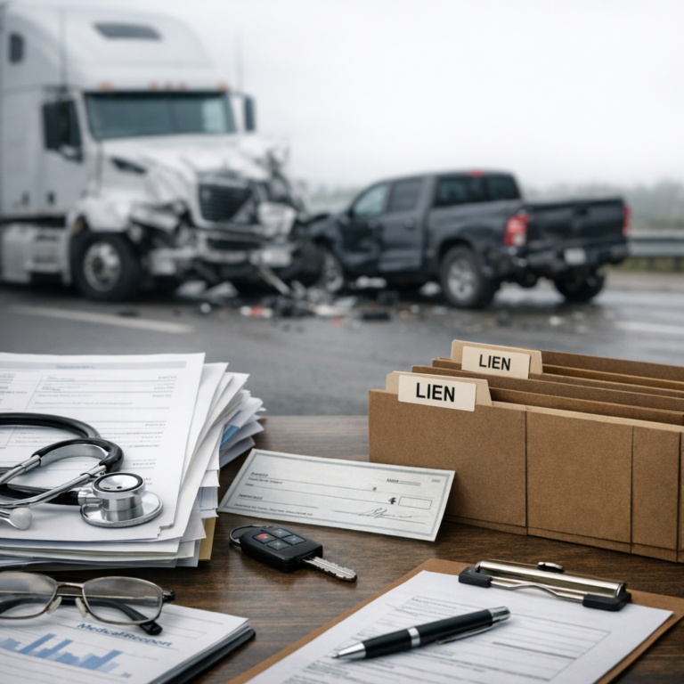 medical lien truck accident illustration for What is Medical Lien in Truck Accident Settlements?