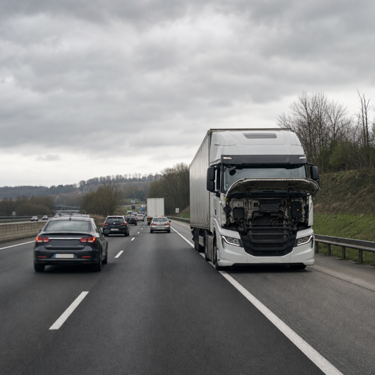 road behavior during truck incidents illustration for Certainly! Here's an engaging headline for your topic: "Truck Trouble o