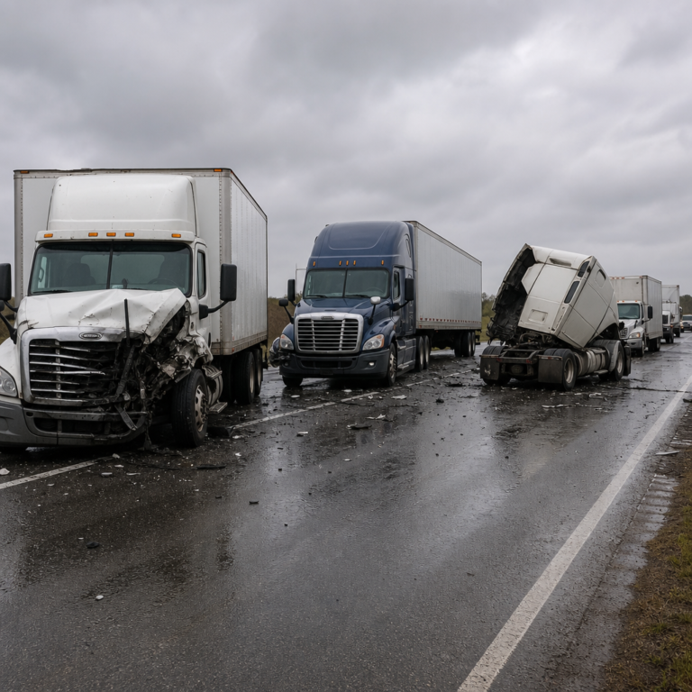accidents unfold across truck conditions illustration for Truck Conditions Reveal Accident Patterns