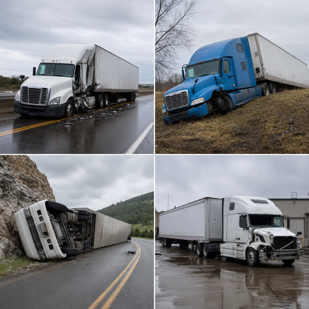 Illustration of **Unraveling the Details: Standout Observations in Various Truck Crash Environments**